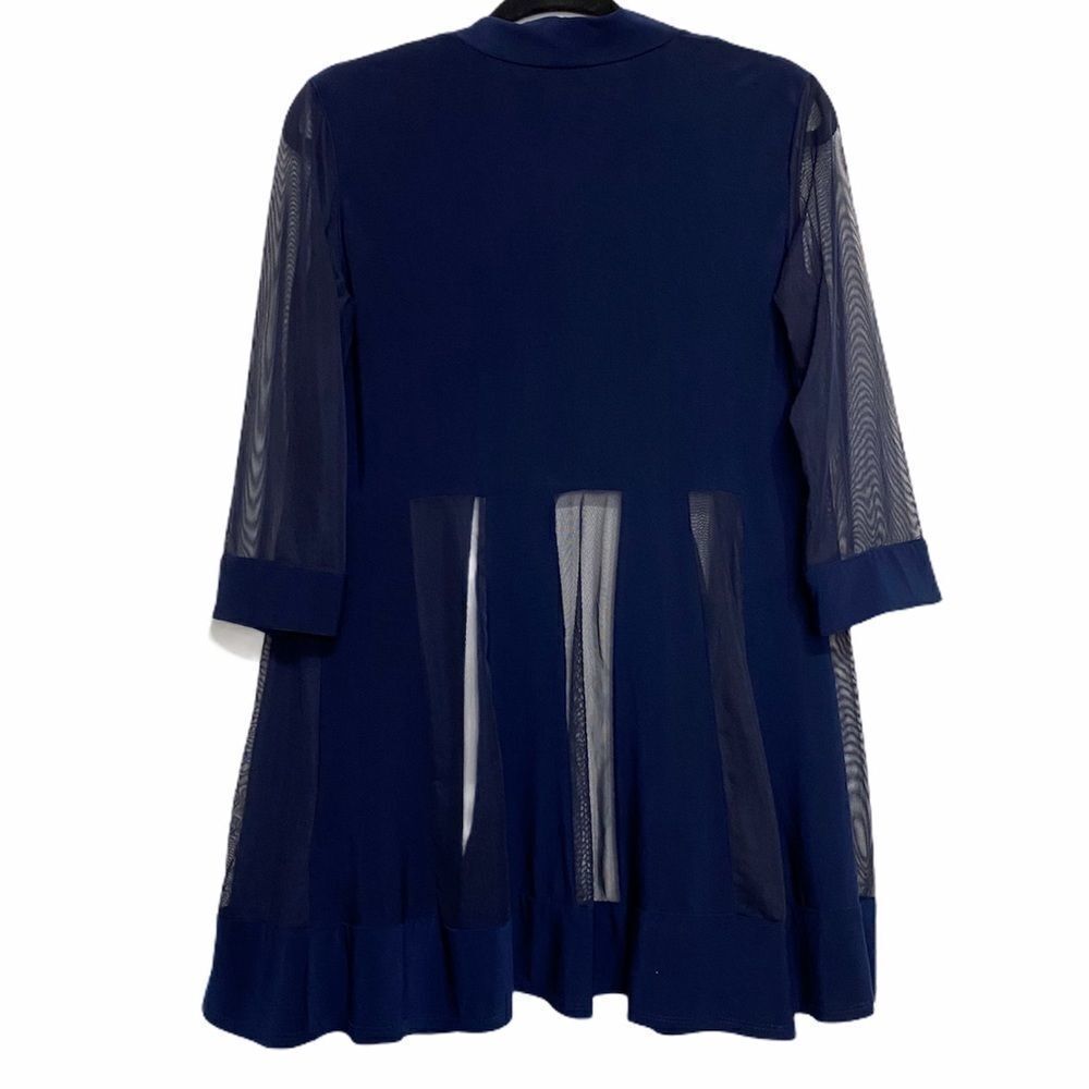 R&M Collection Navy Blue Mesh Topper Jacket‎ - Picture 3 of 10